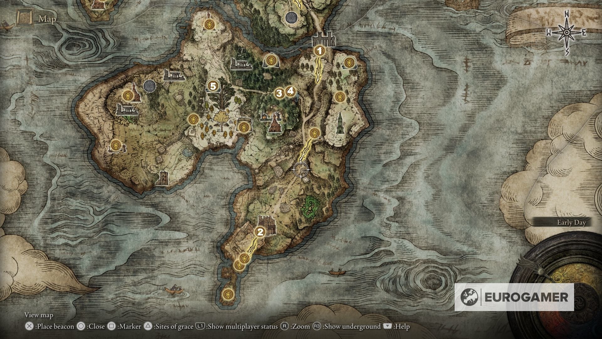 Elden Ring Site of Grace locations